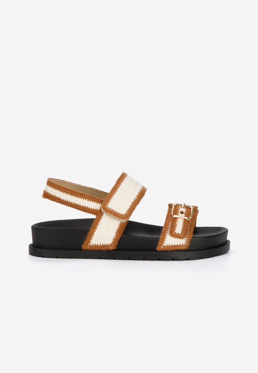 Sharma camel lapos szandál