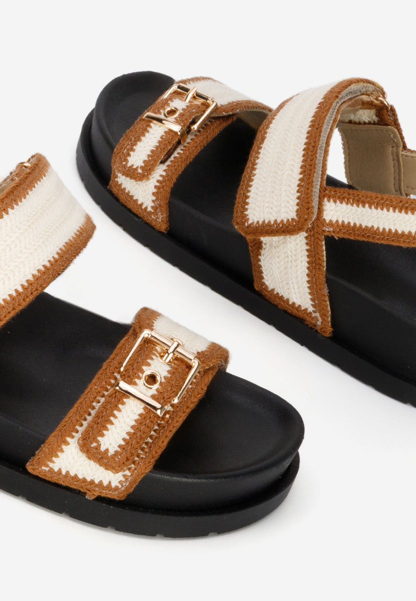 Sharma camel lapos szandál