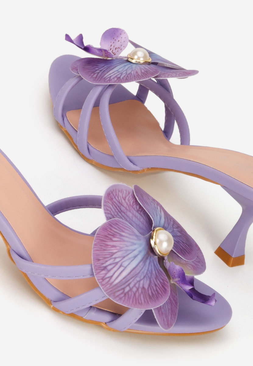 Florentia lila magassarkú papucs