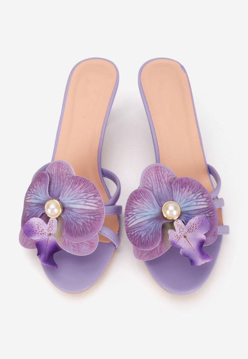 Florentia lila magassarkú papucs