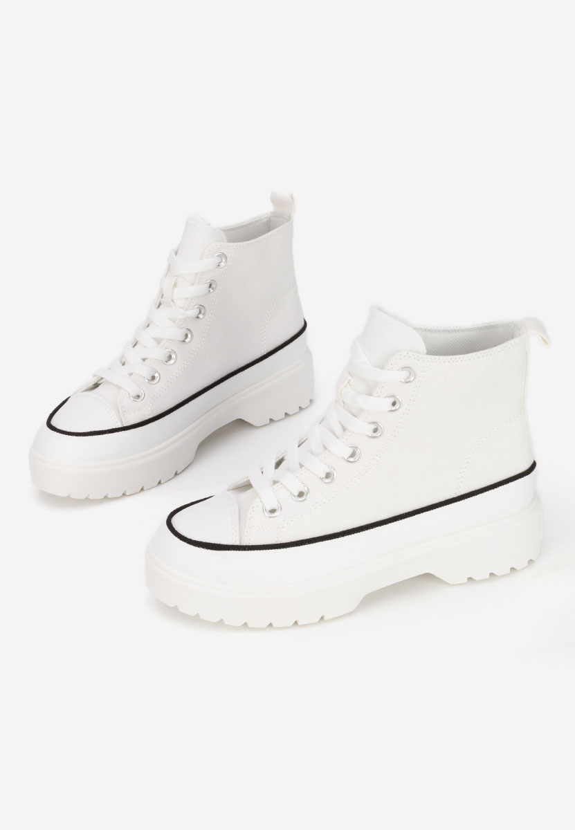 Fiorela fehér magasszárú teniszcipő