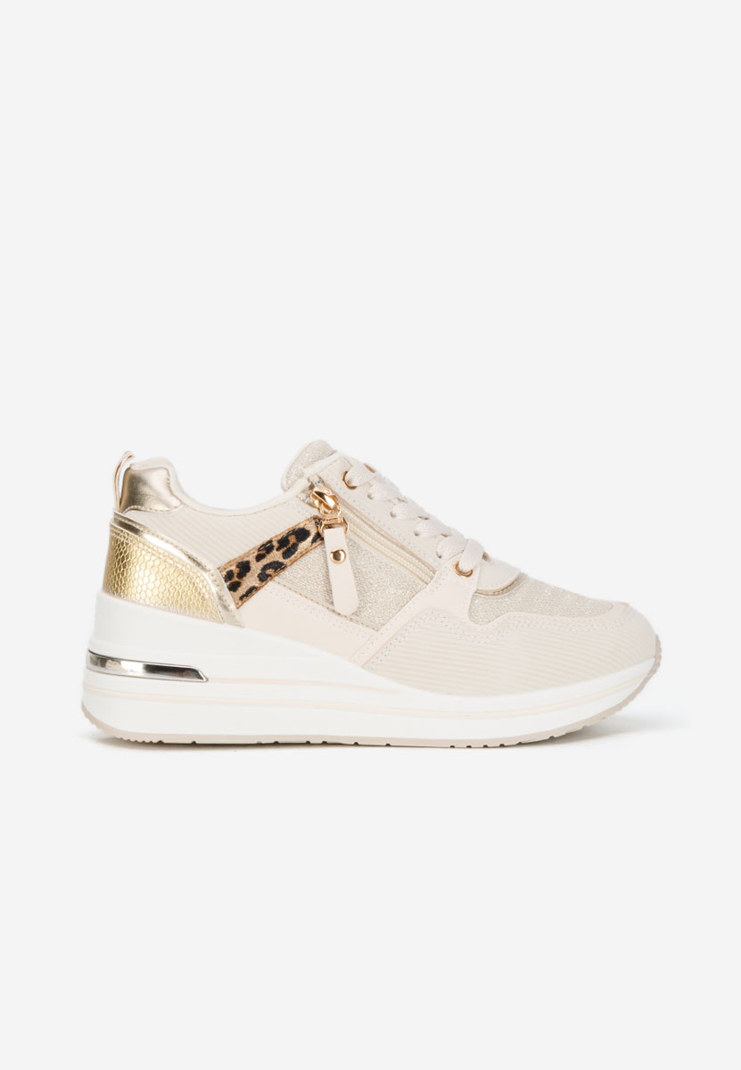 Snuvira bézs platform sneaker cipő 