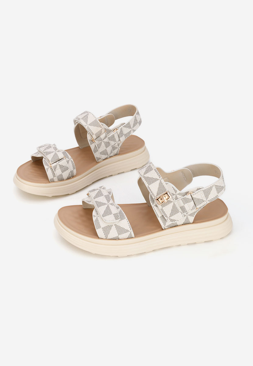 Gennia bézs vastag talpú szandál