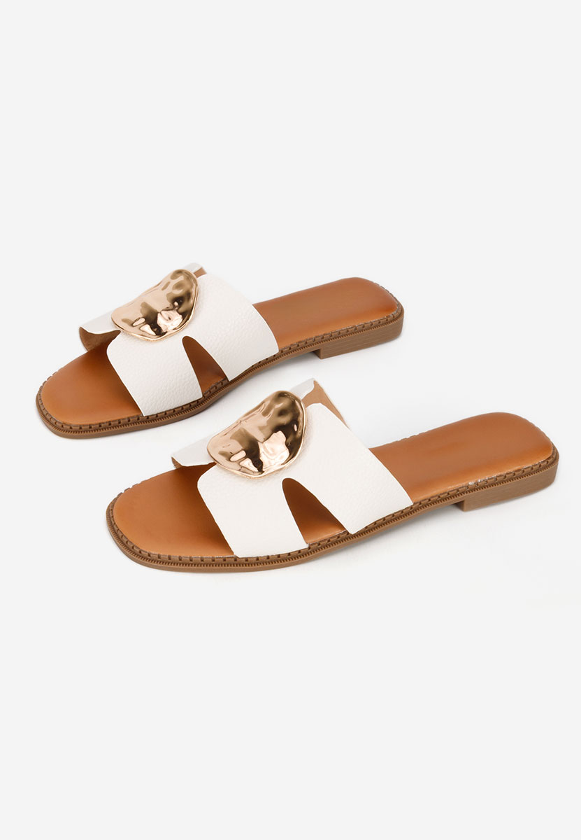 Klarina fehér női papucs