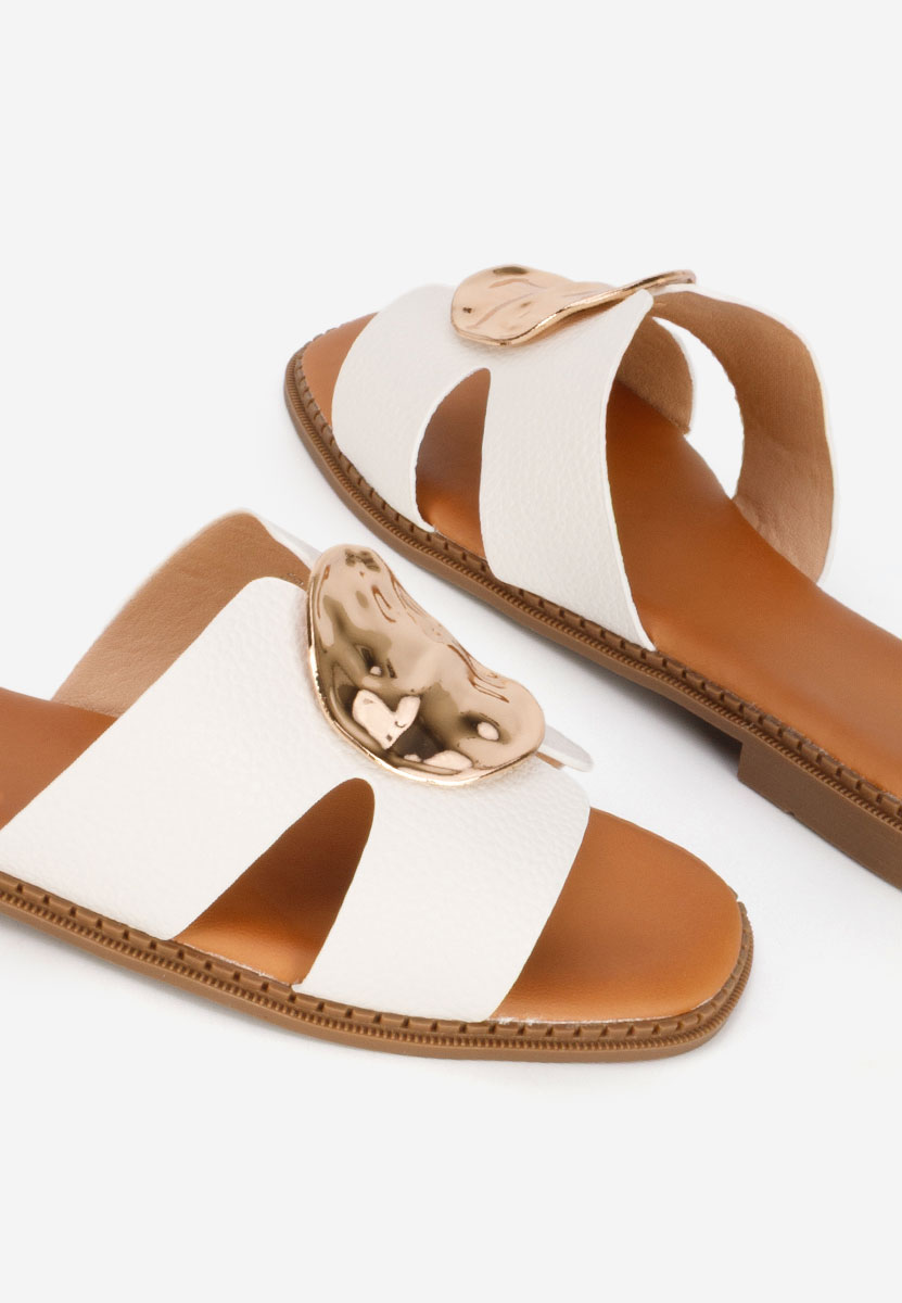 Klarina fehér női papucs