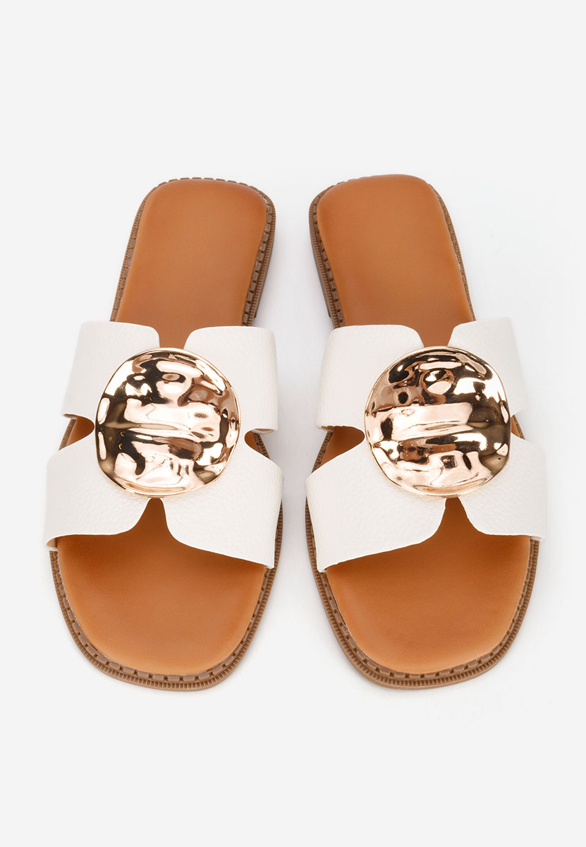 Klarina fehér női papucs