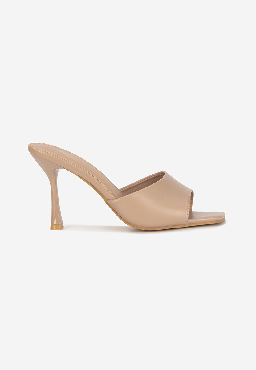 Eliseia v2 khaki magassarkú papucs