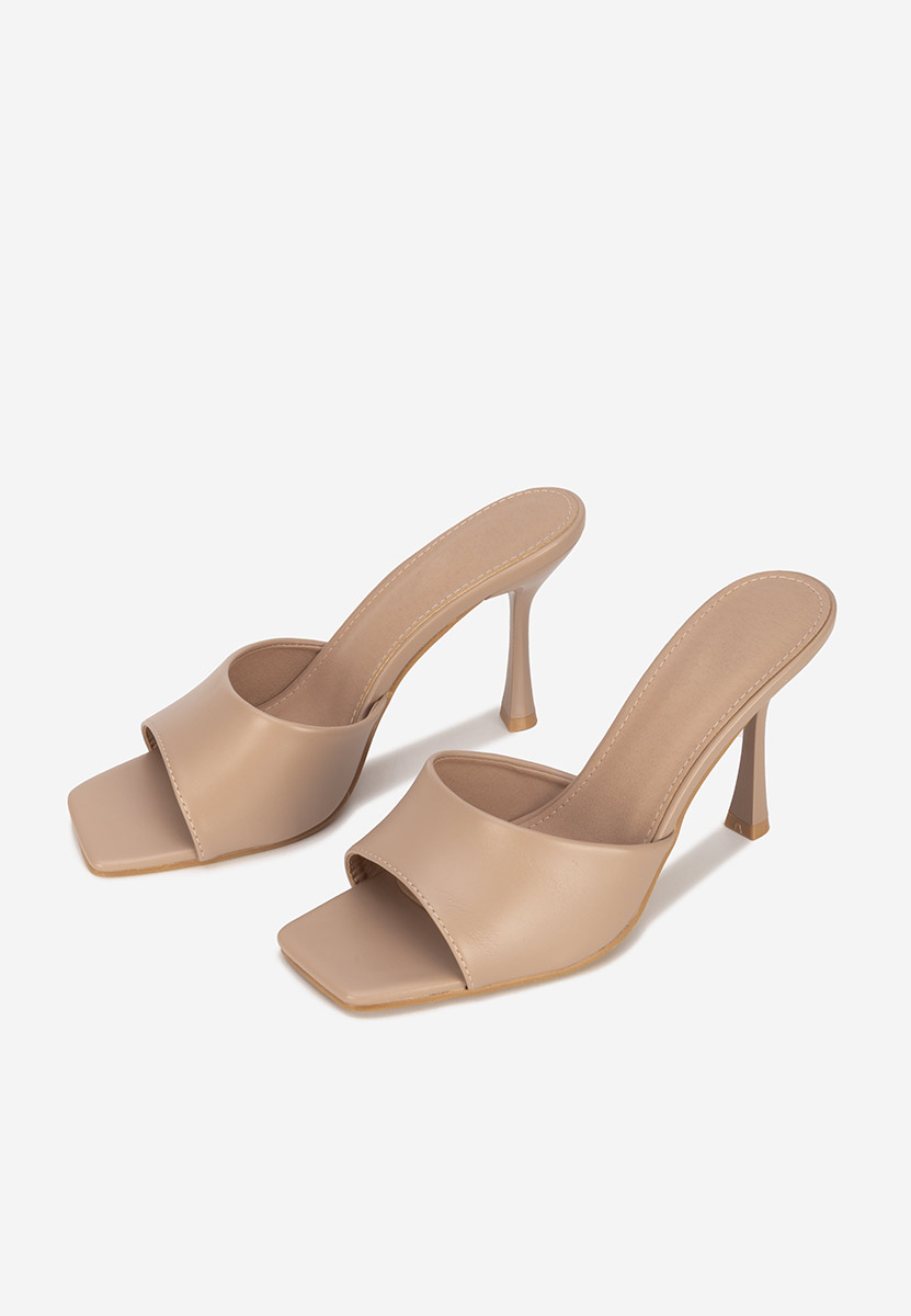 Eliseia v2 khaki magassarkú papucs