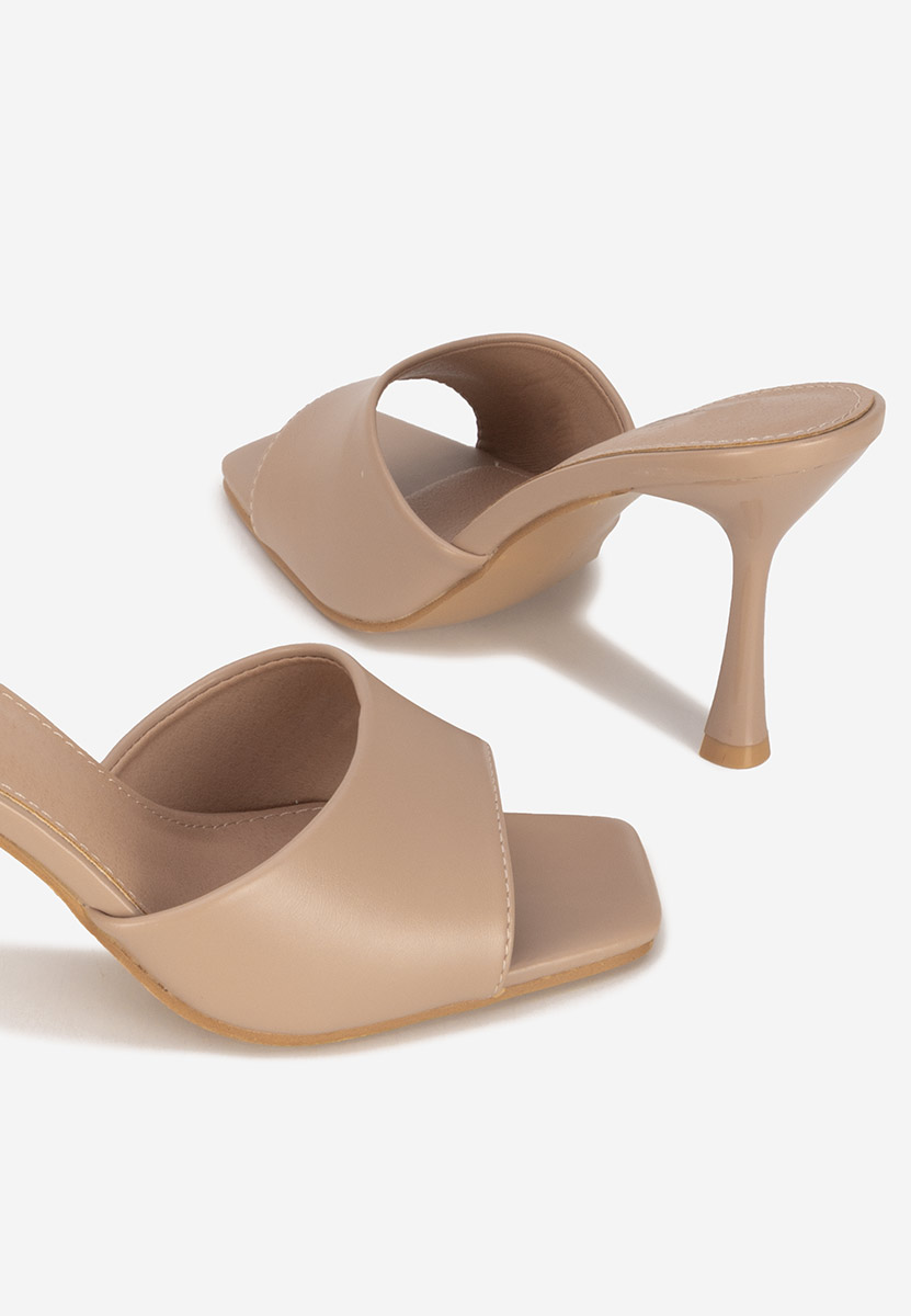 Eliseia v2 khaki magassarkú papucs