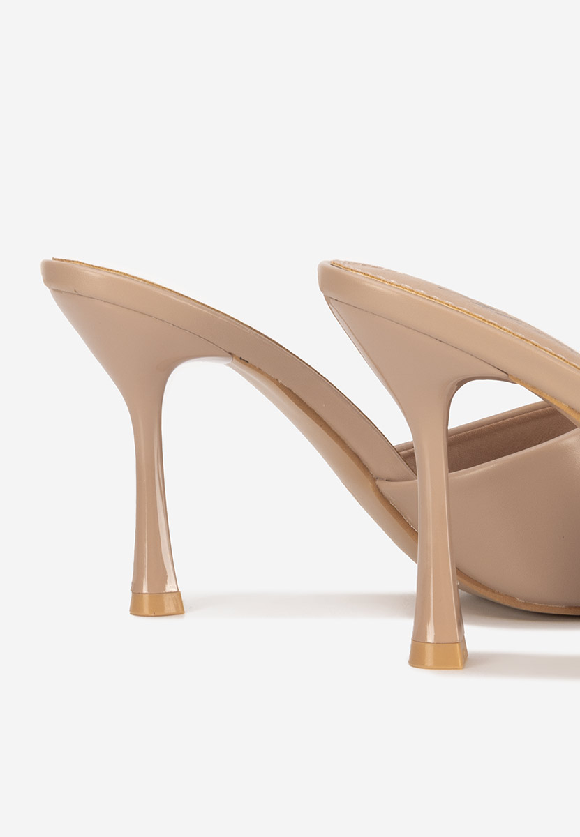 Eliseia v2 khaki magassarkú papucs