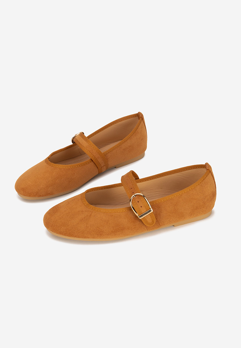 Alecsona camel pántos balerina cipő