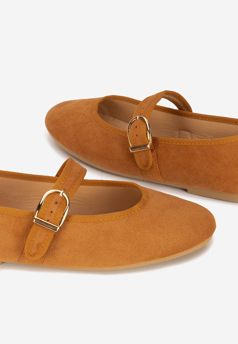 Alecsona camel pántos balerina cipő