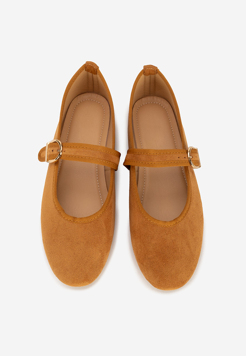 Alecsona camel pántos balerina cipő