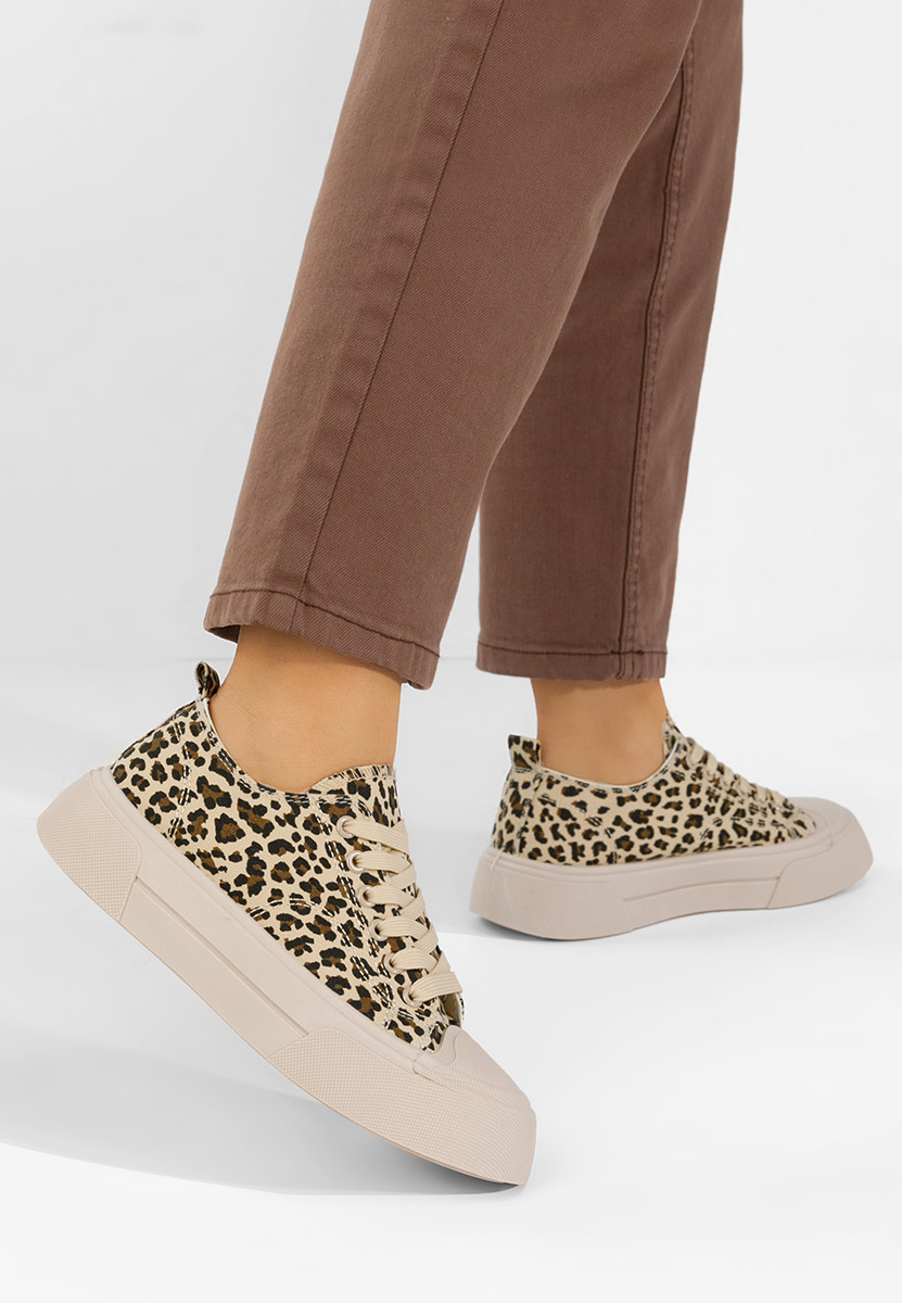 Jessia leopárdmintás női teniszcipő