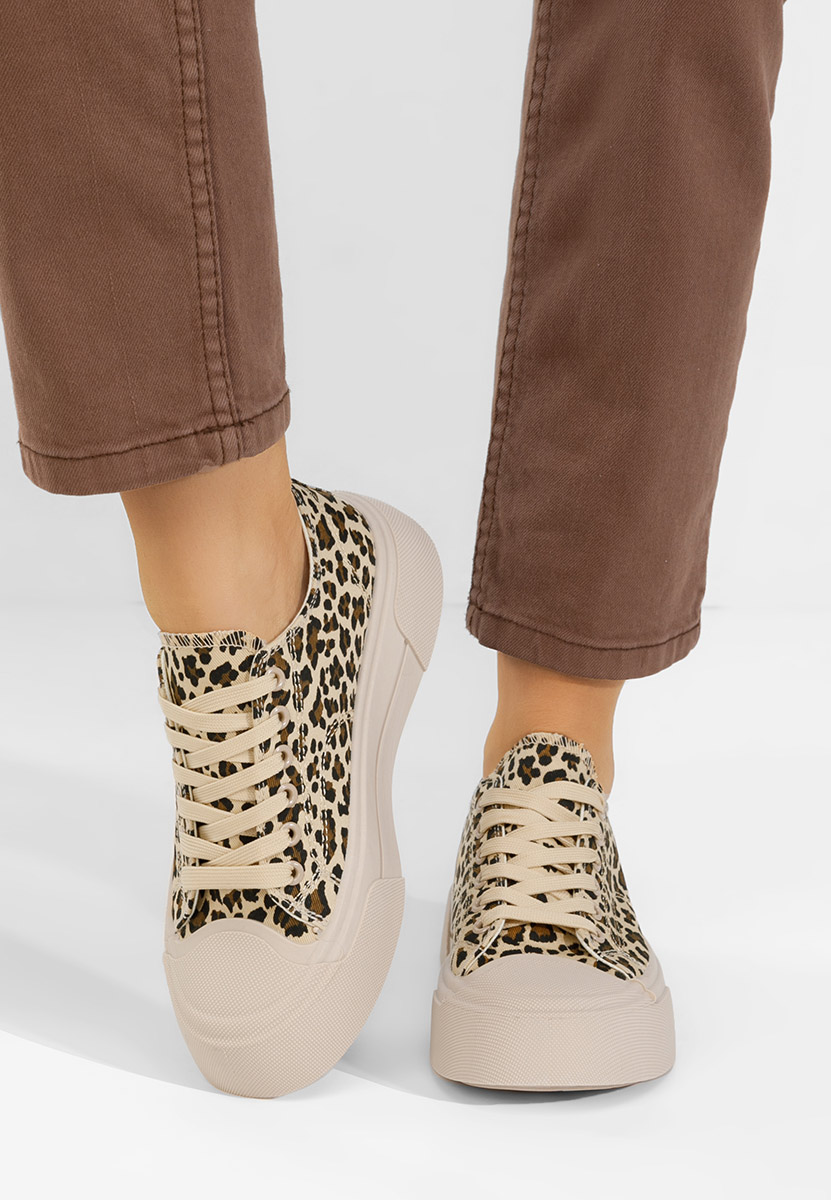 Jessia leopárdmintás női teniszcipő