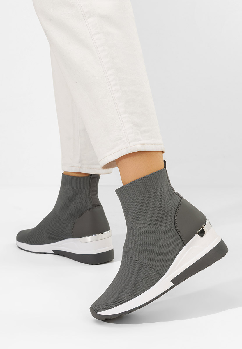 Jessina szürke női sneaker cipők