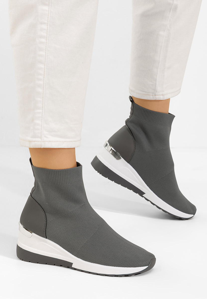 Jessina szürke női sneaker cipők