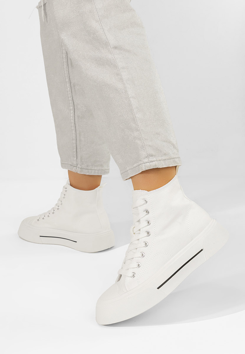 Minoda fehér magasszárú teniszcipő