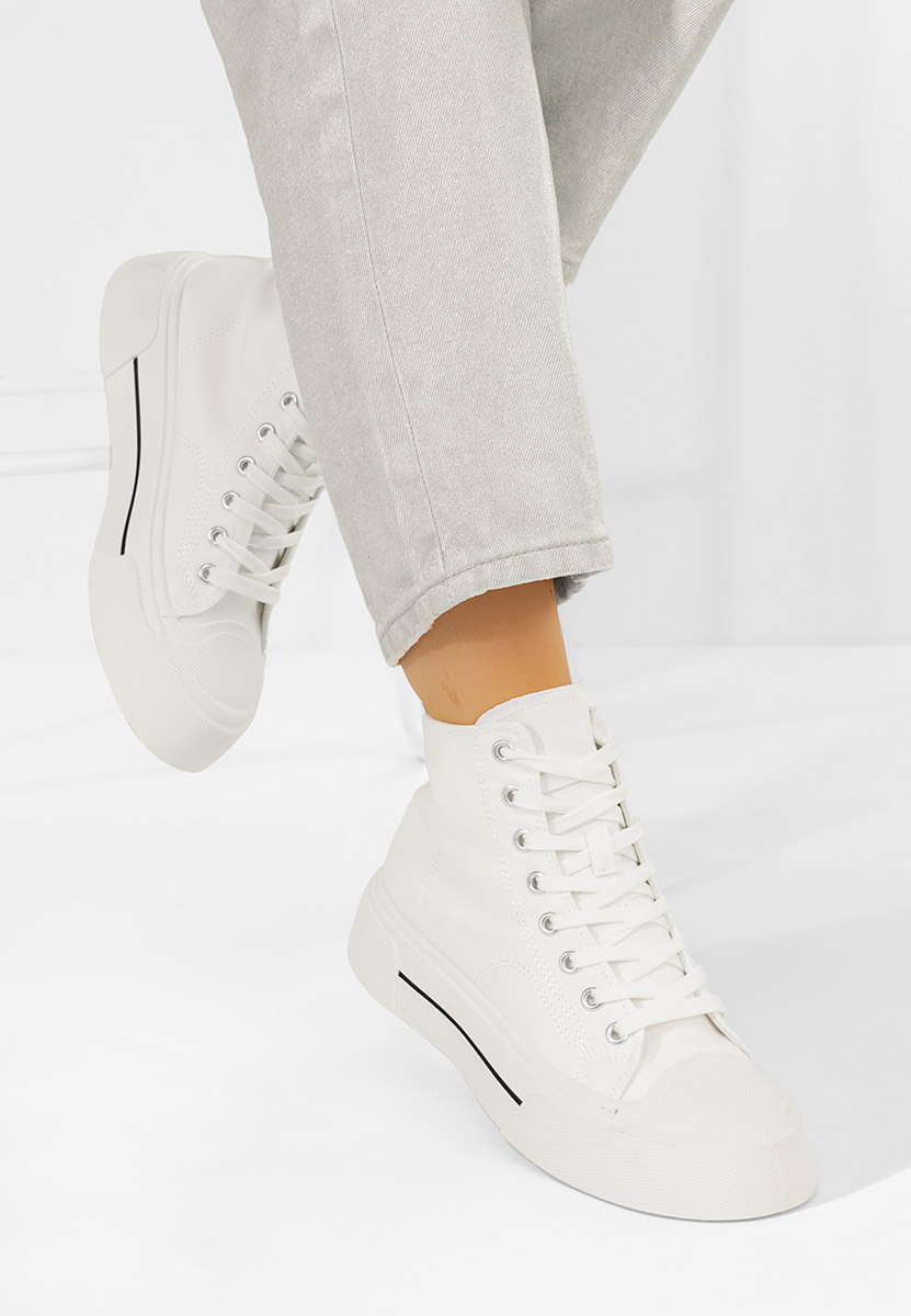 Minoda fehér magasszárú teniszcipő