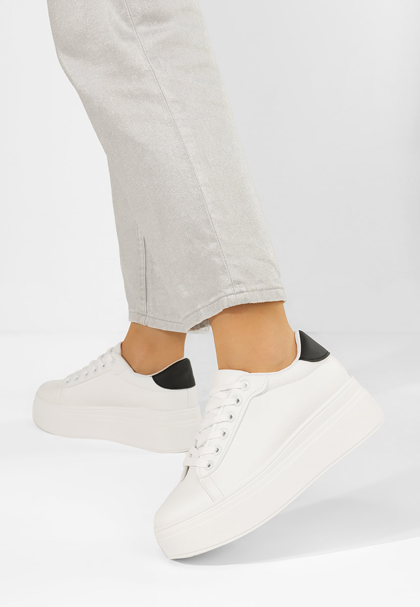 Albea v2 fehér telitalpú platform sneaker