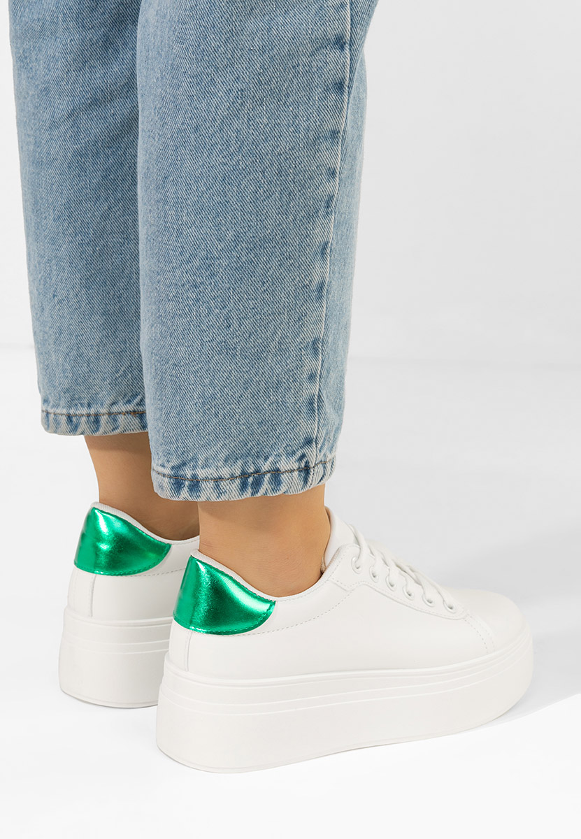 Albea v3 fehér telitalpú platform sneaker