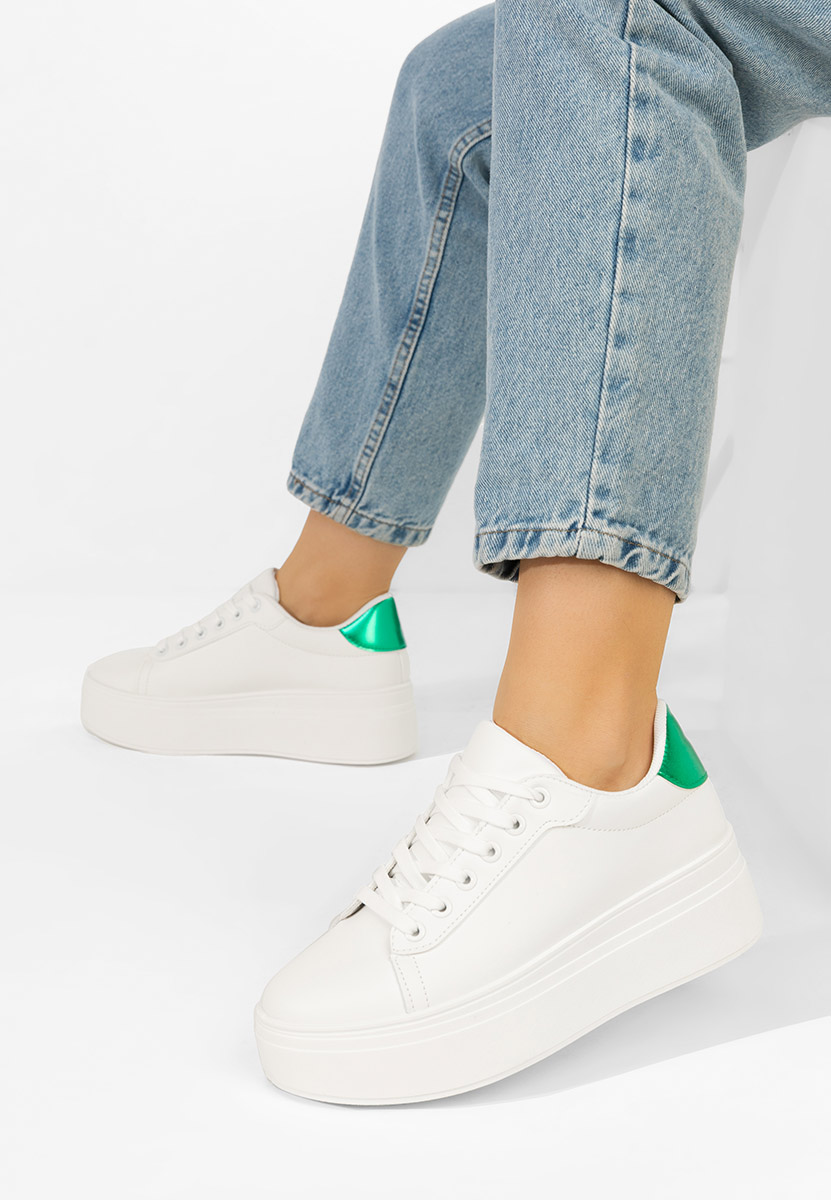 Albea v3 fehér telitalpú platform sneaker