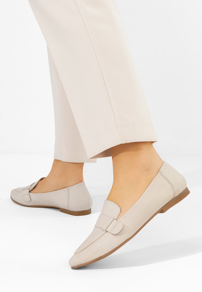 Catrinelia v2 bézs bőr mokaszin női