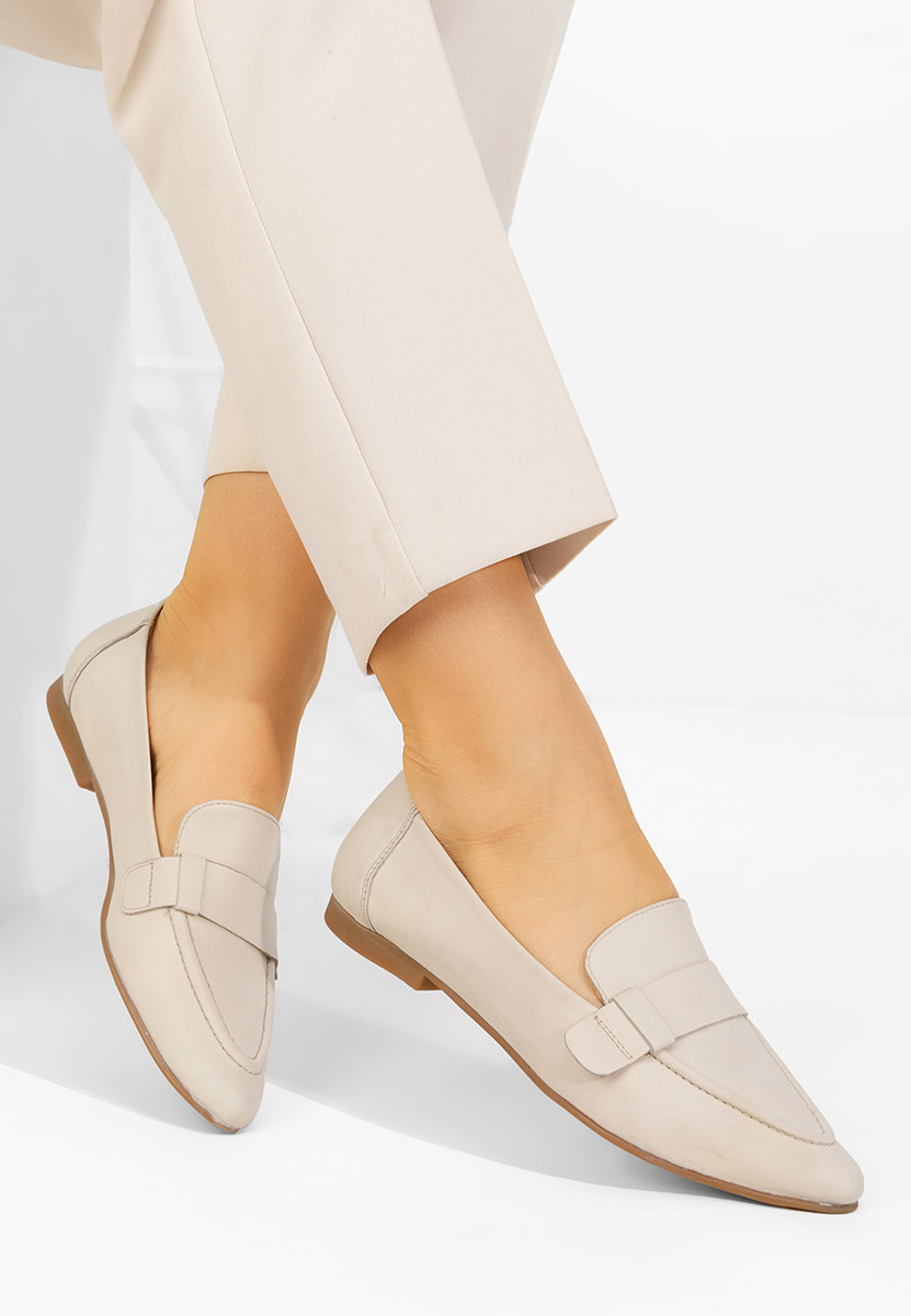 Catrinelia v2 bézs bőr mokaszin női