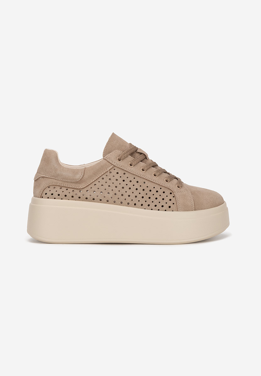Siminia khaki telitalpú platform sneaker