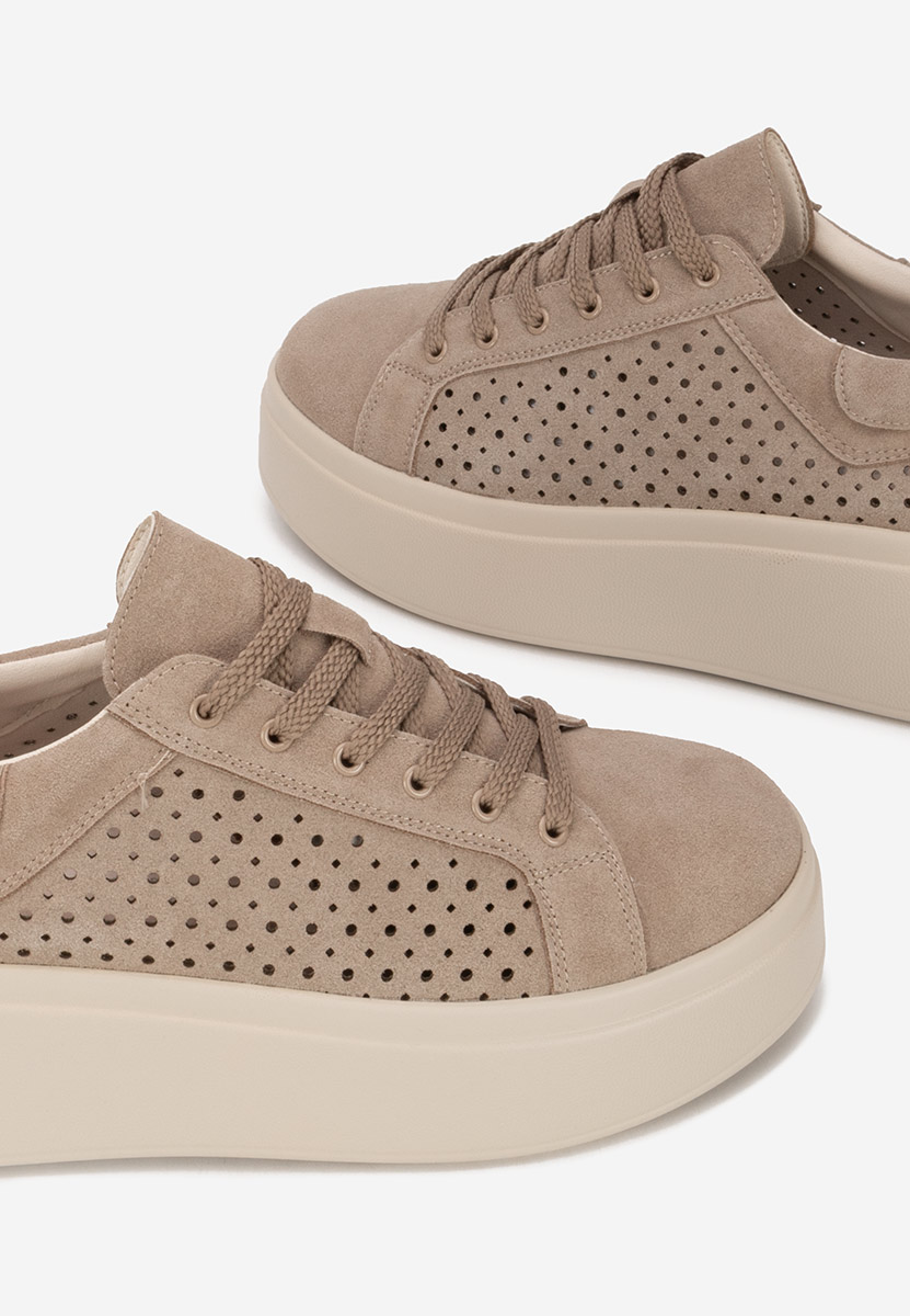 Siminia khaki telitalpú platform sneaker