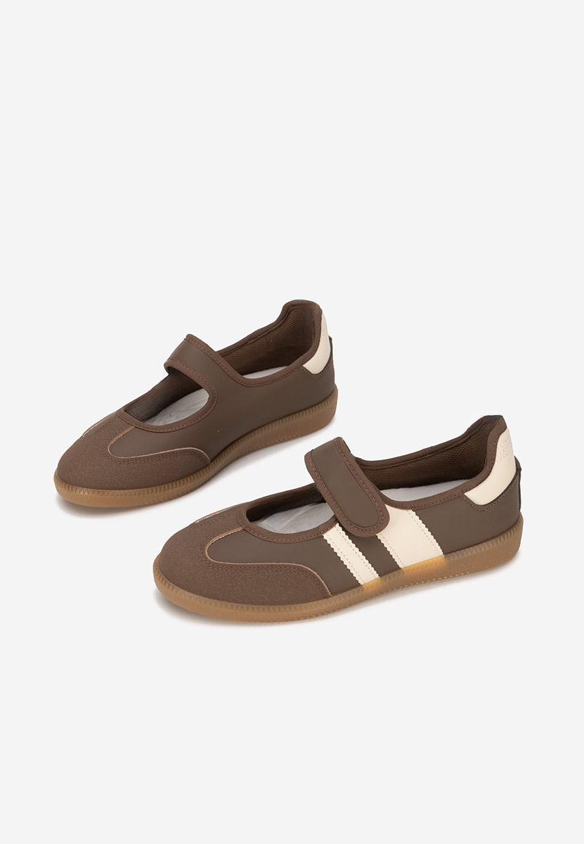 Elisio barna balerina cipő