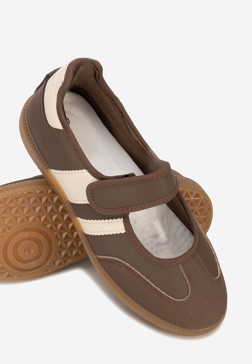 Elisio barna balerina cipő