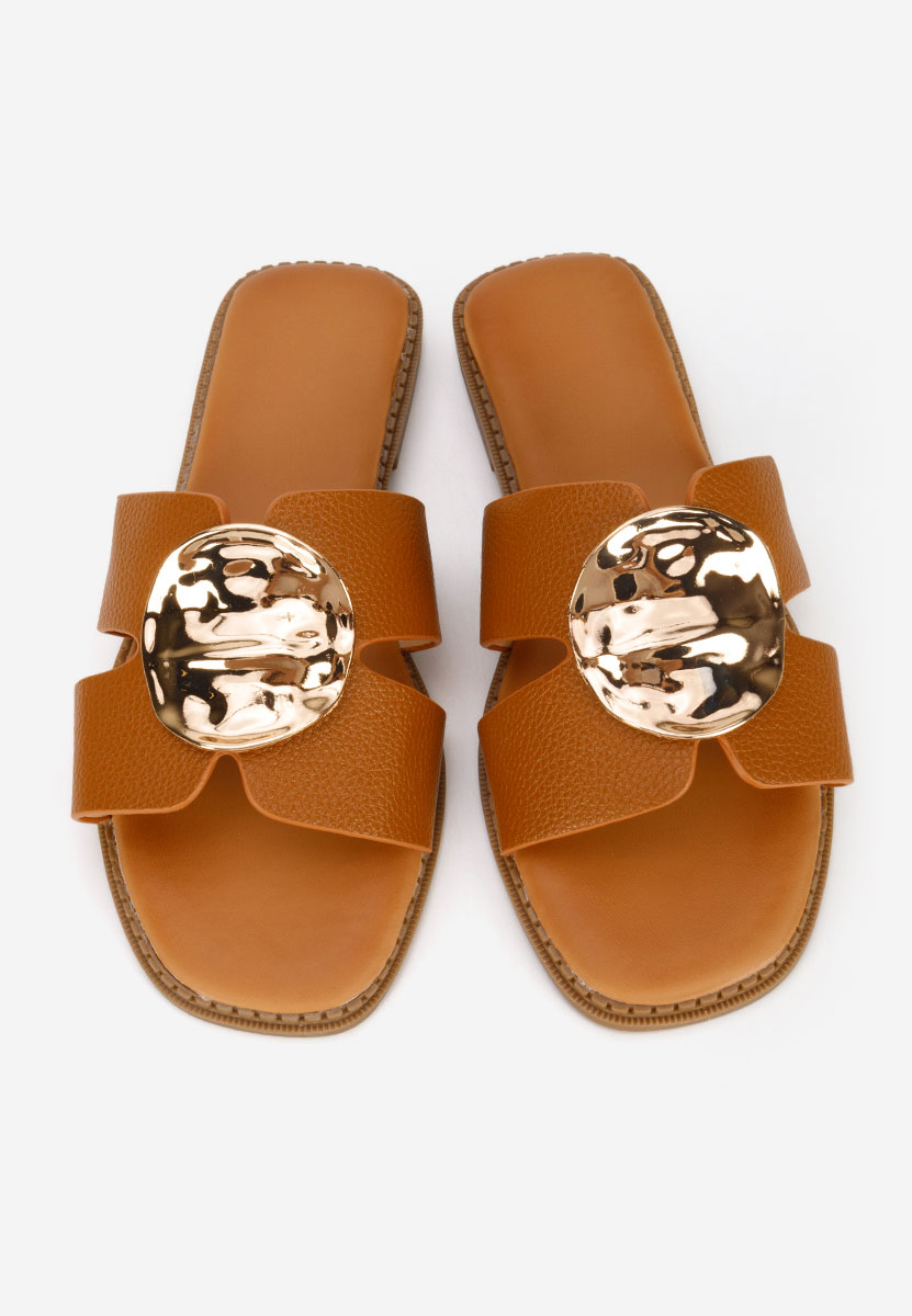 Klarina camel női papucs