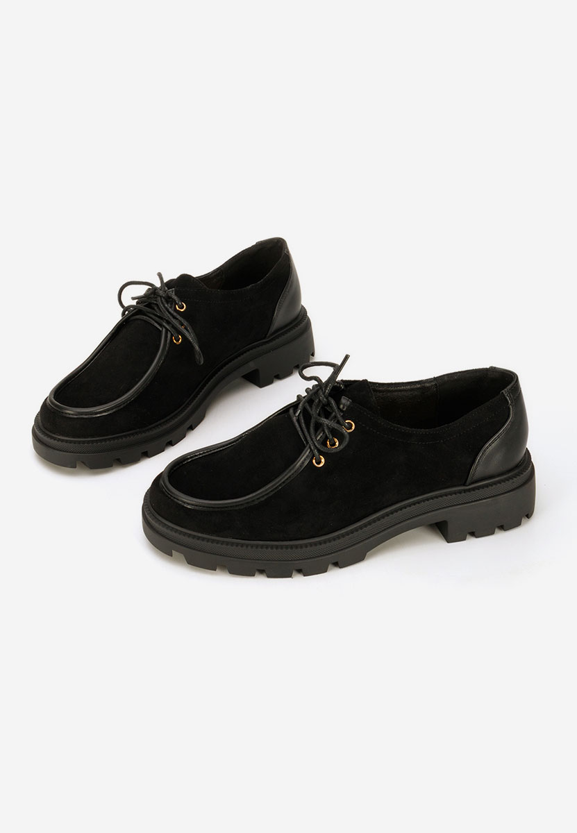 Seliora fekete fűzős női cipő