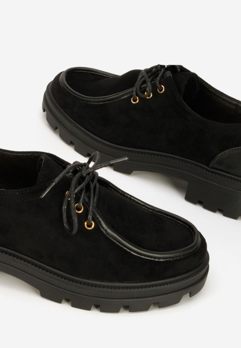 Seliora fekete fűzős női cipő