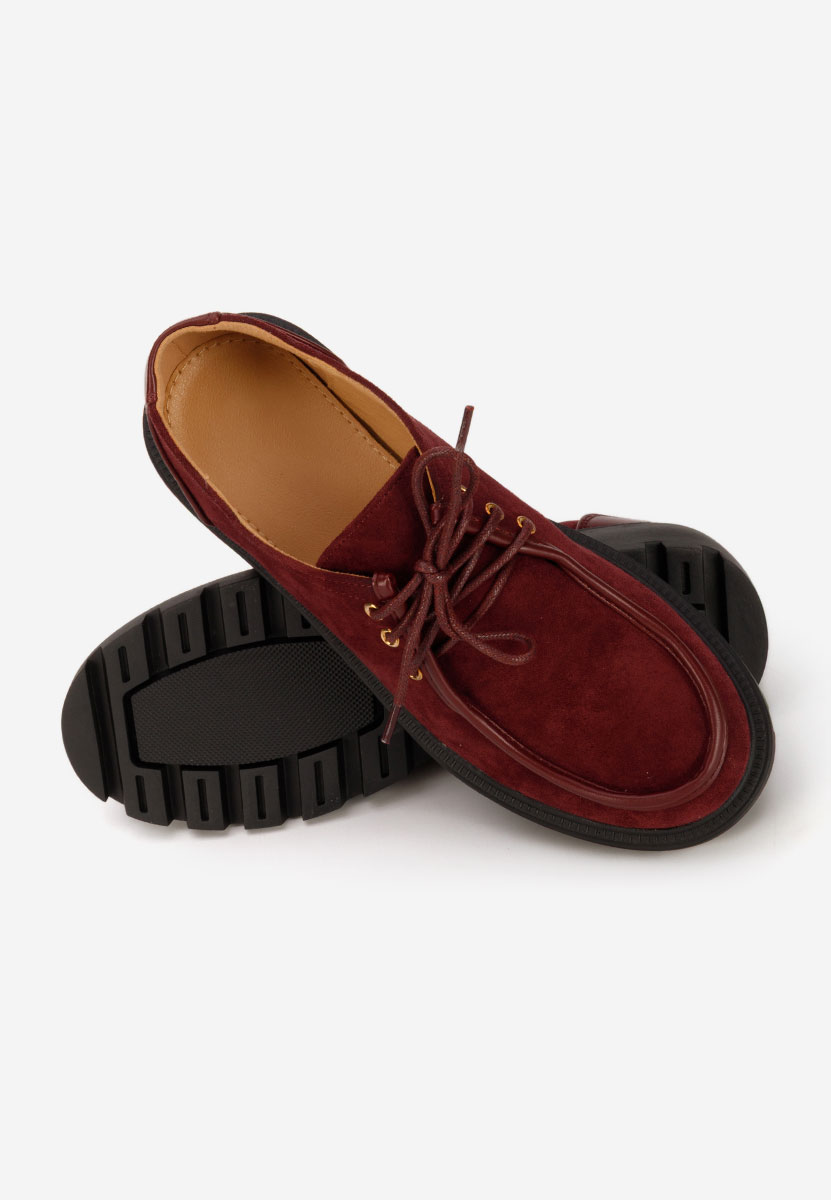 Seliora borvörös fűzős női cipő