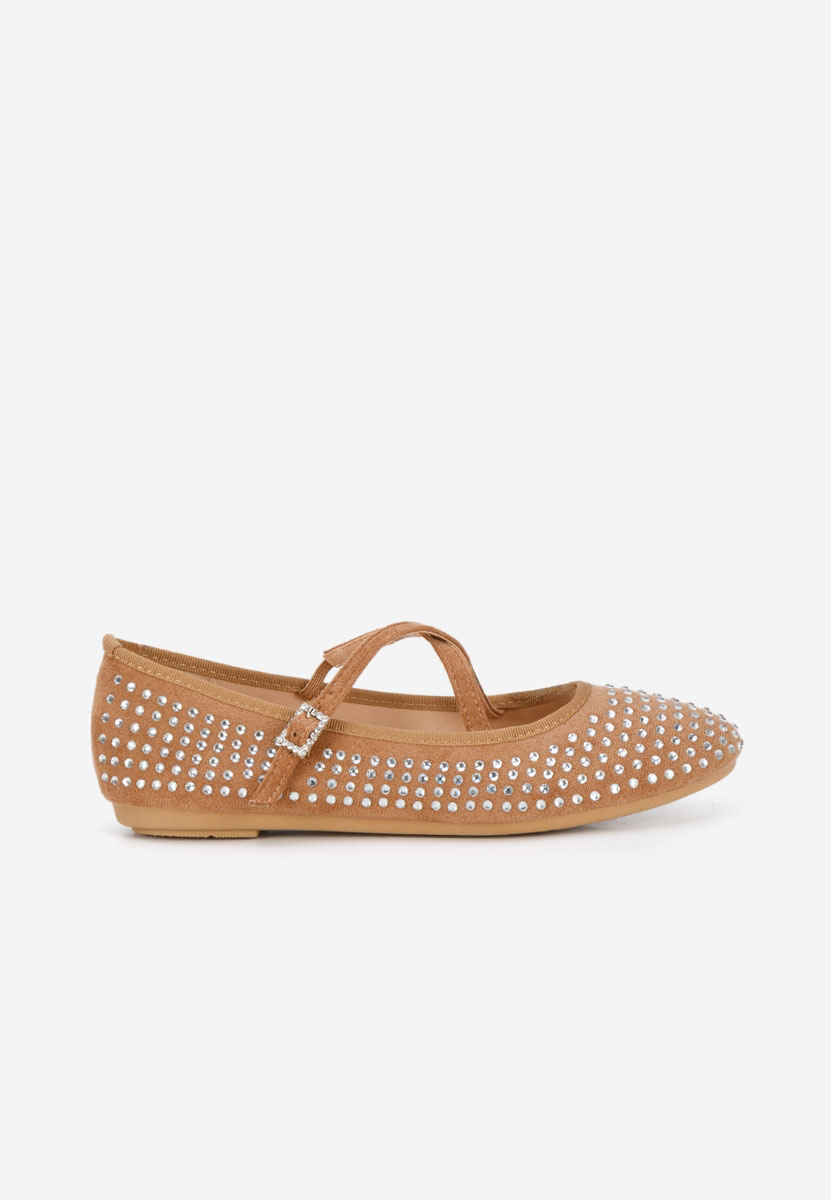 Karemy khaki pántos balerina cipő