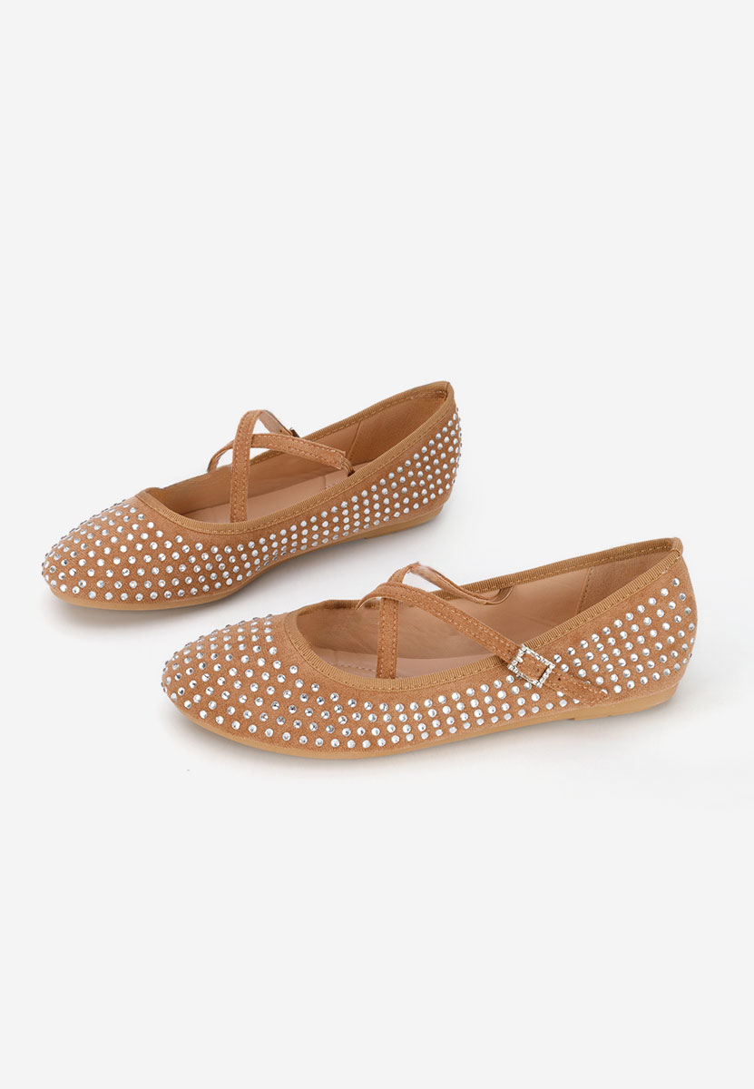 Karemy khaki pántos balerina cipő