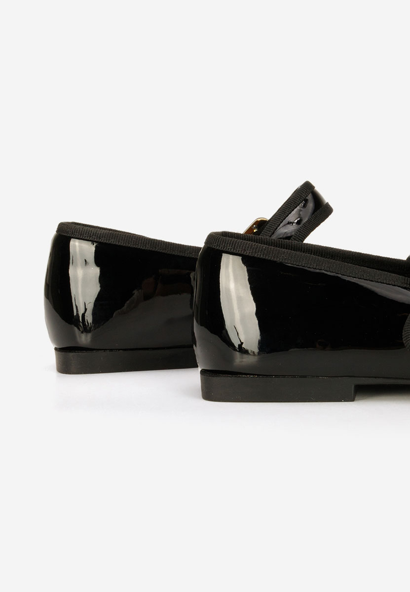 Saleia fekete pántos balerina cipő