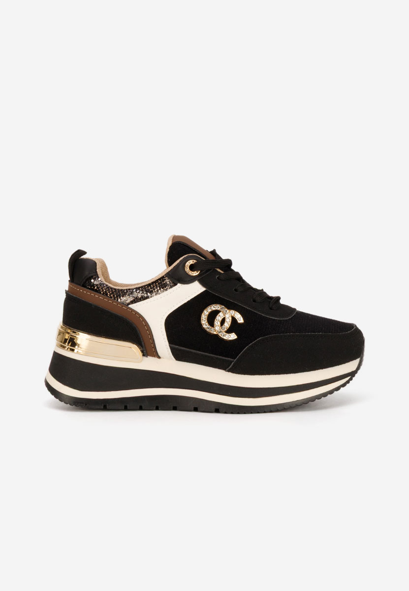 Liliza fekete telitalpú platform sneaker