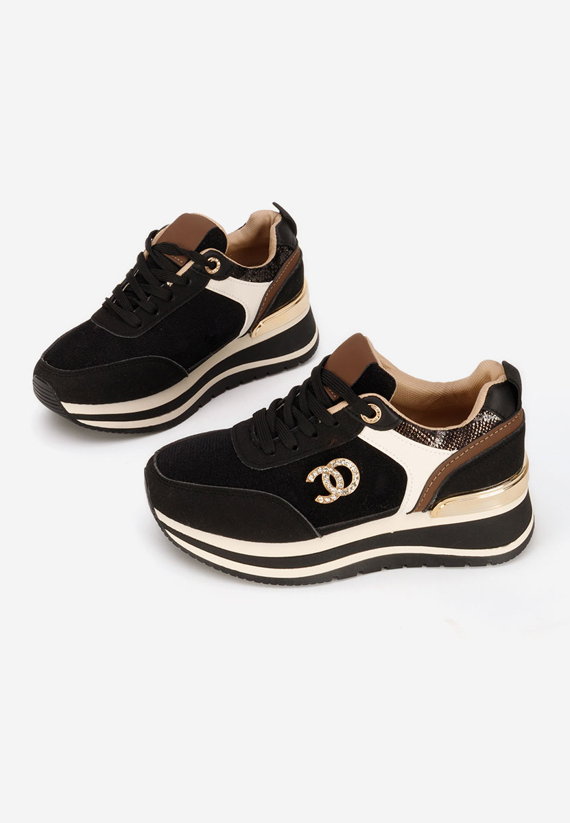 Liliza fekete telitalpú platform sneaker