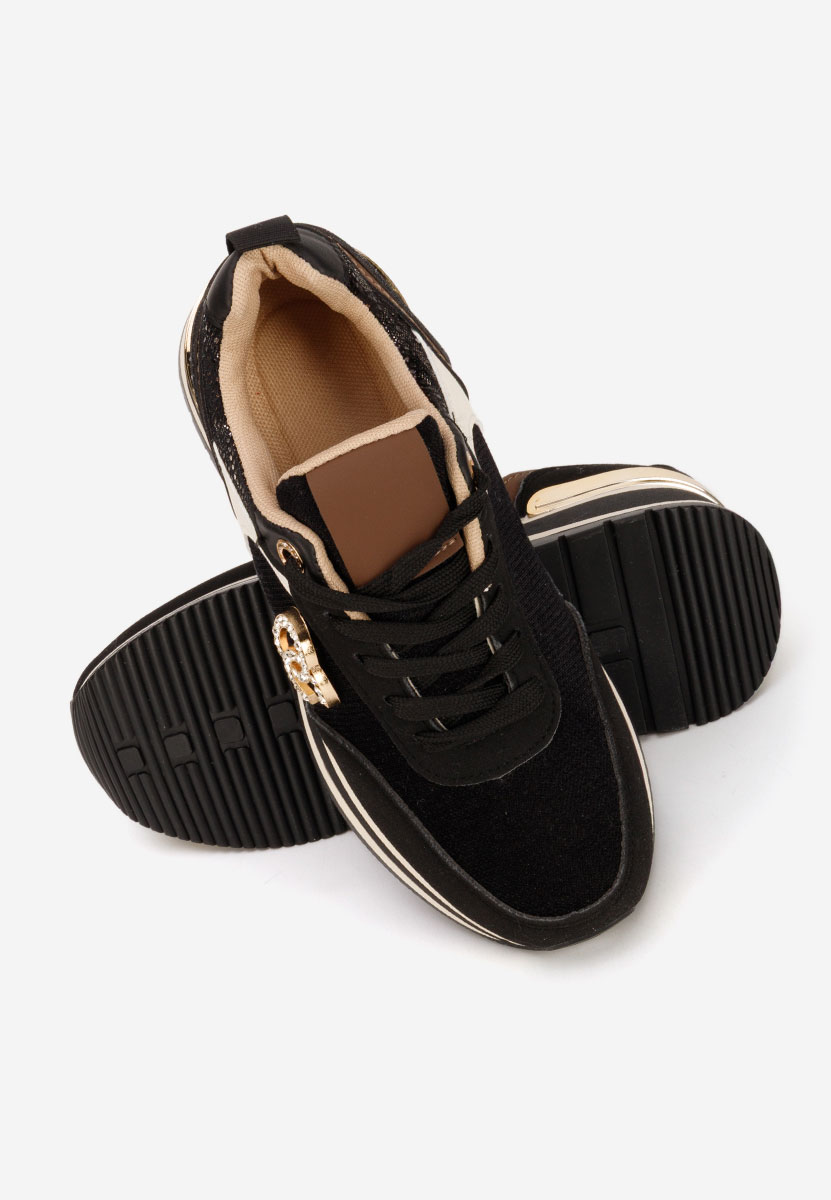 Liliza fekete telitalpú platform sneaker