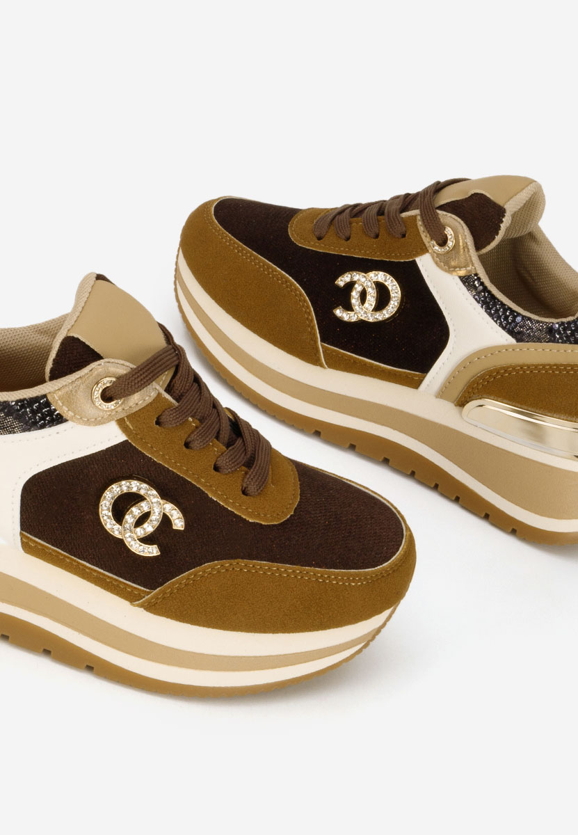 Liliza barna telitalpú platform sneaker
