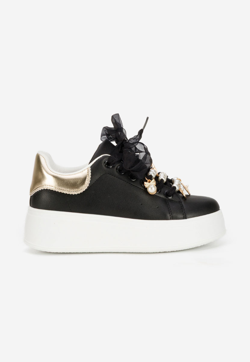 Cellia fekete telitalpú platform sneaker