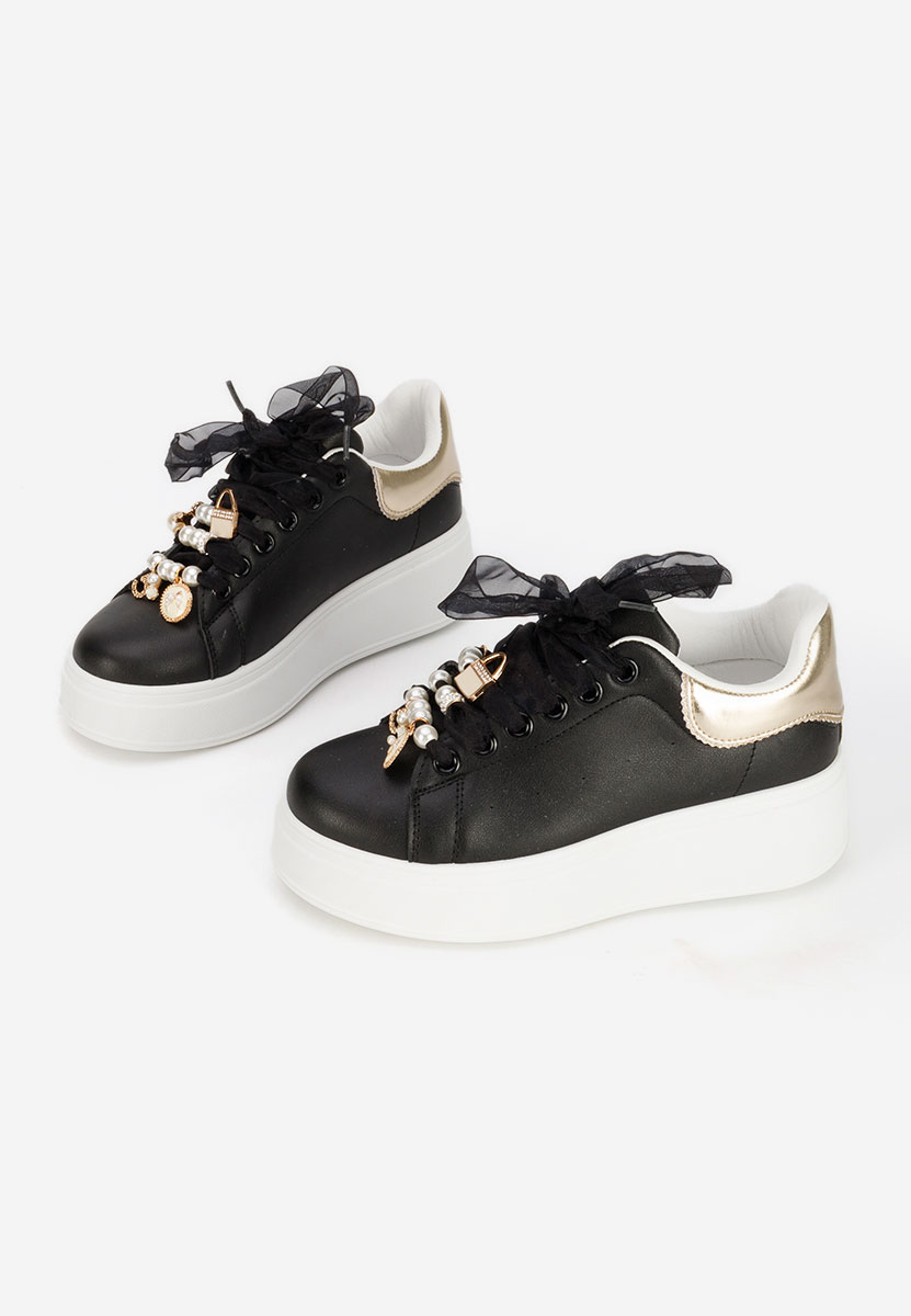 Cellia fekete telitalpú platform sneaker