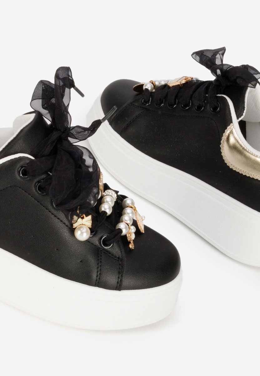 Cellia fekete telitalpú platform sneaker