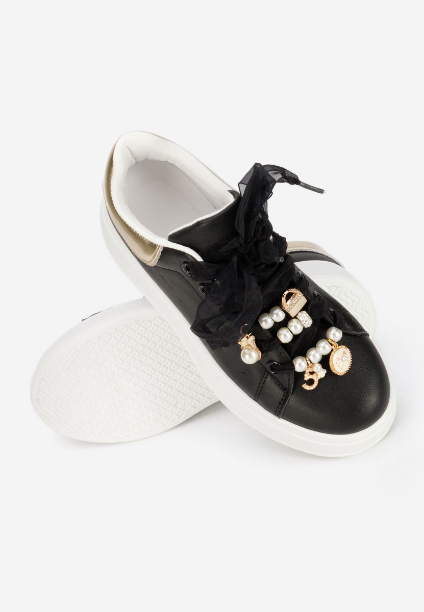 Cellia fekete telitalpú platform sneaker