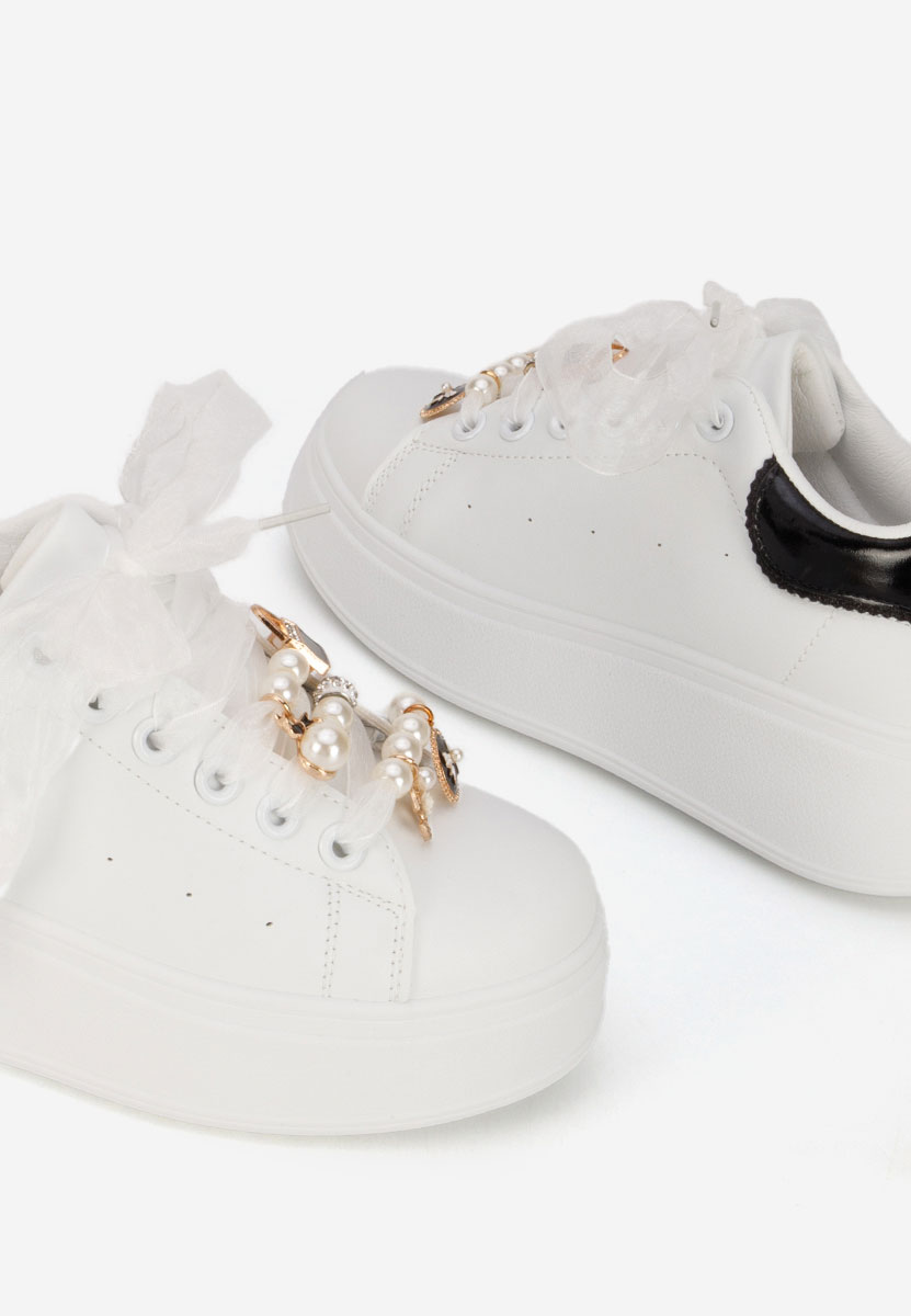 Cellia fehér telitalpú platform sneaker