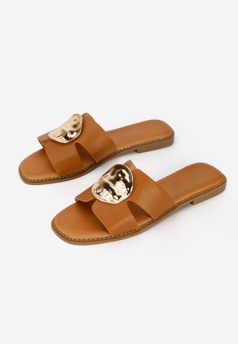 Klarina camel női papucs