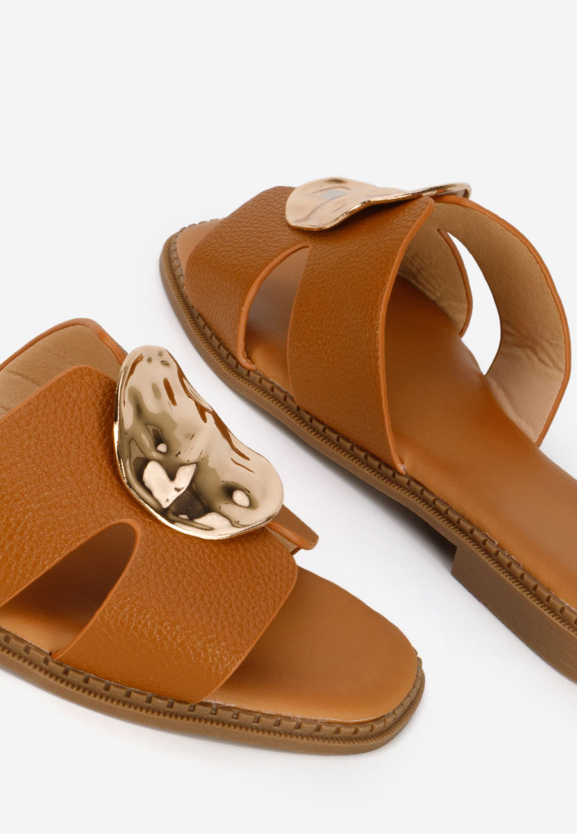 Klarina camel női papucs